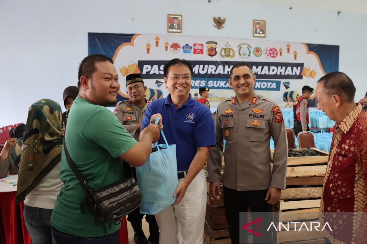 Tekan inflasi, Polres Sukabumi Kota gelar pasar murah Ramadhan