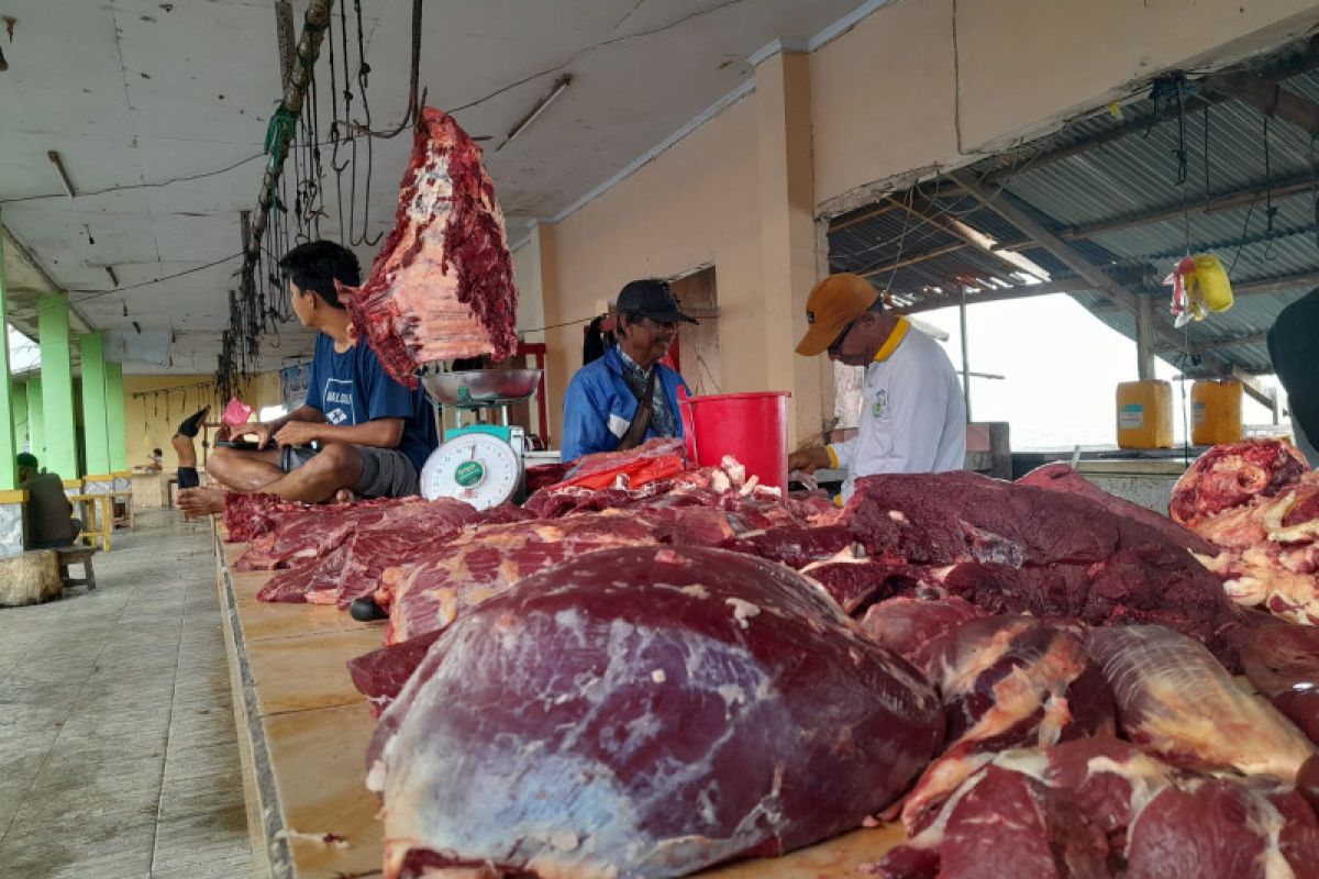 Harga daging sapi dan ayam potong di Ternate  bertahan