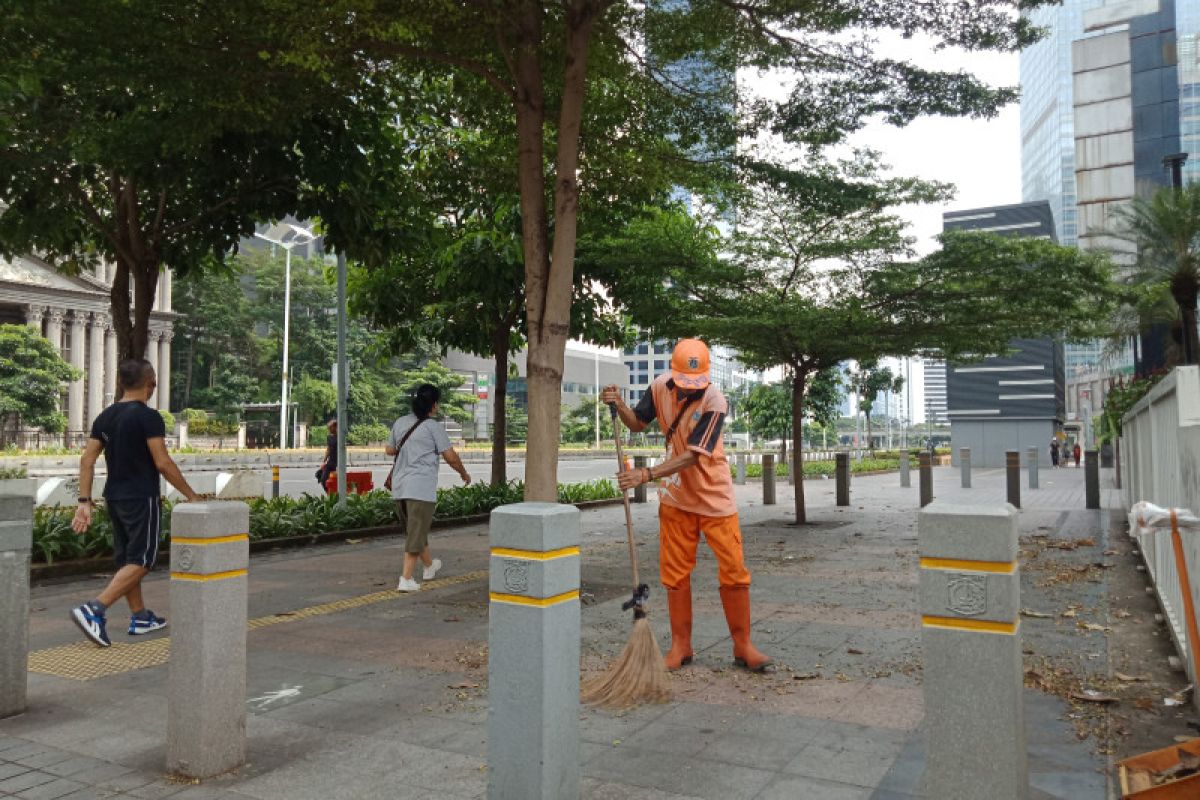 Sampah plastik berkurang signifikan di HBKB Sudirman-Thamrin