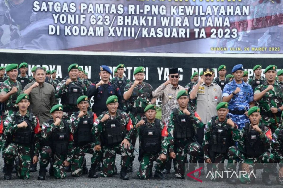 400 prajurit Yonif 623 perkuat pengamanan di Papua Barat