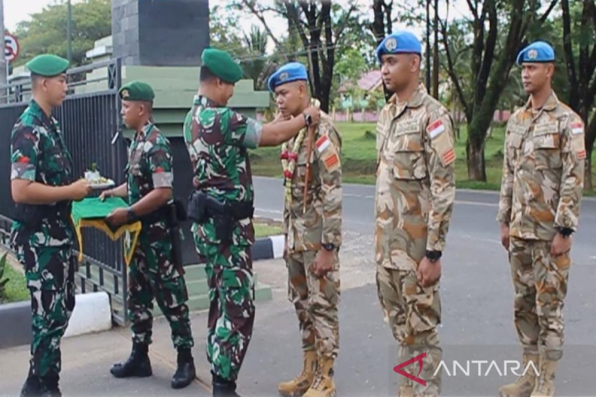 Tiga prajurit Yonif 623 akhiri tugas Kontingen Garuda di Lebanon