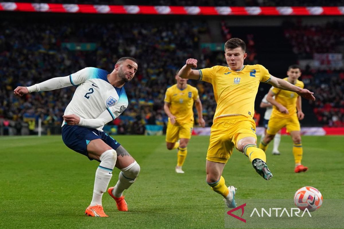 Inggris ditahan imbang Ukraina 1-1 di kualifikasi Euro 2024