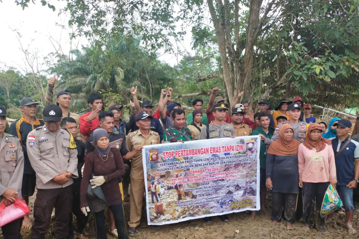 Polisi berjanji akan tindak tegas pelaku PETI di Bunut Hulu