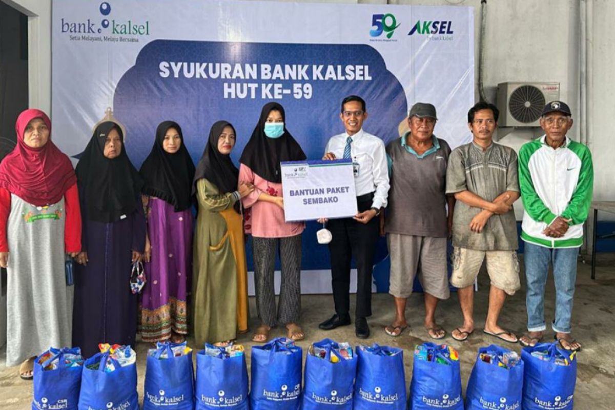 Ramadhan Bank Kalsel Pelaihari bantu sembako untuk warga pra sejahtera