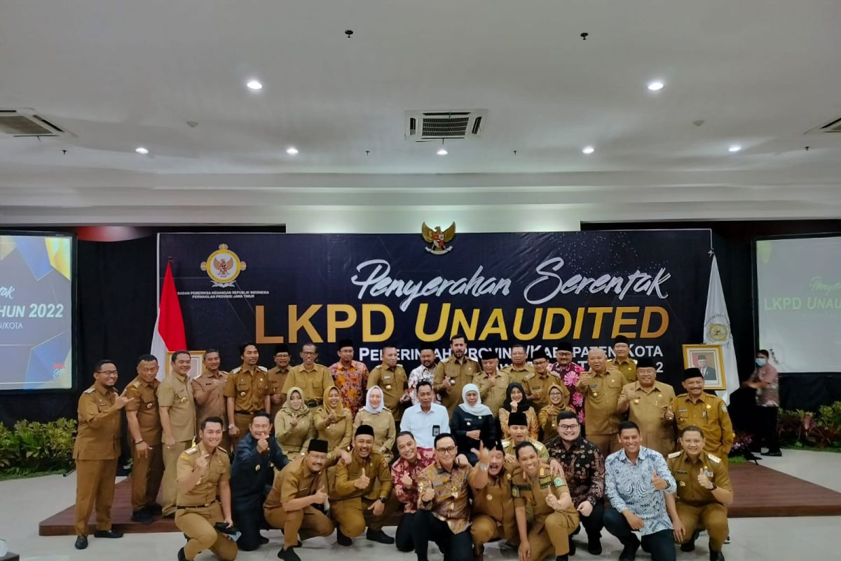 BPK terima LKPD unaudited 2022 dari kabupaten kota di Jatim