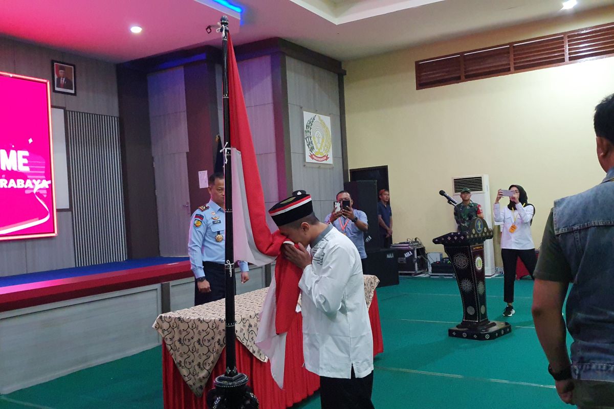 Dua napiter Lapas Klas I Surabaya ikrar setia NKRI
