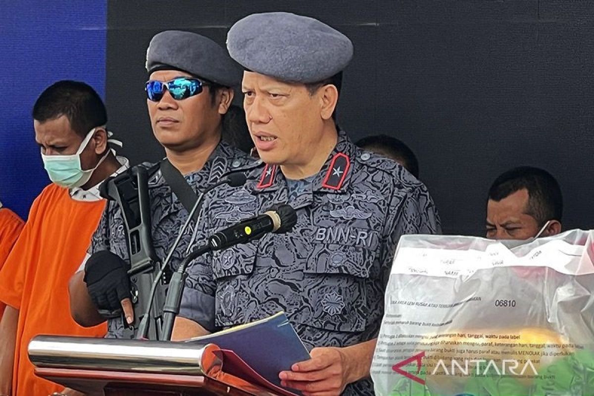 Badan Narkotika Nasional RI musnahkan barang bukti narkoba satu ton