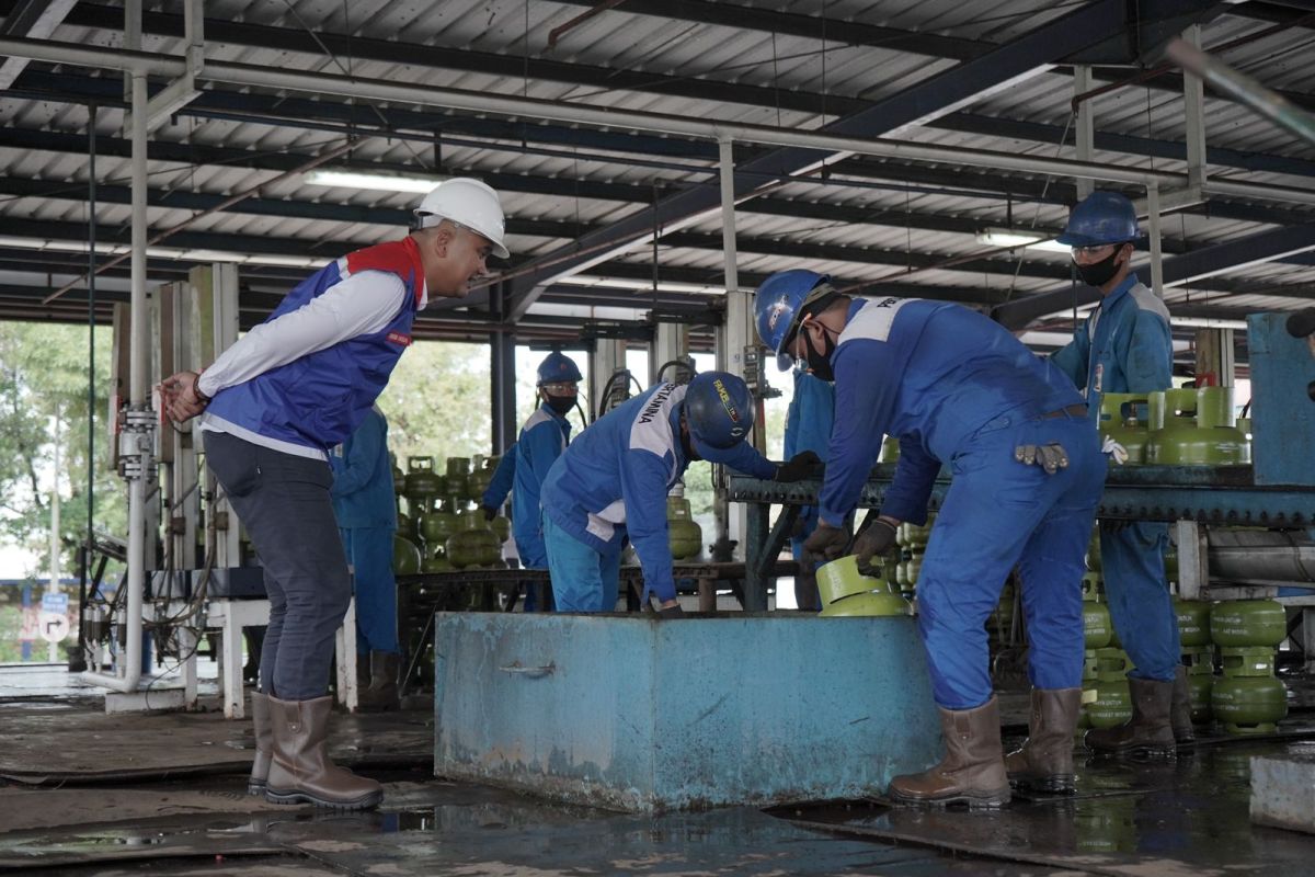 Pertamina cek stok LPG di SPPBE PT Batu Gunung Mulia