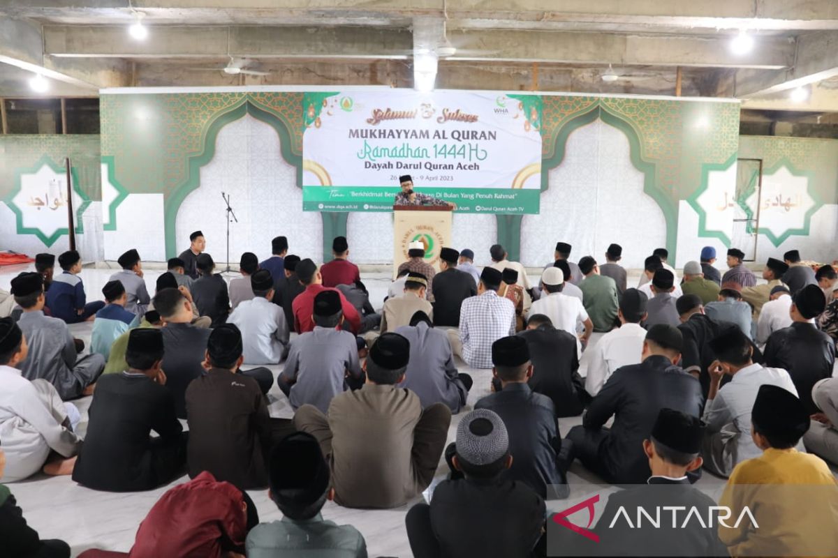 222 santri dayah Darul Quran Aceh ikuti kemah Al Quran saat Ramadhan