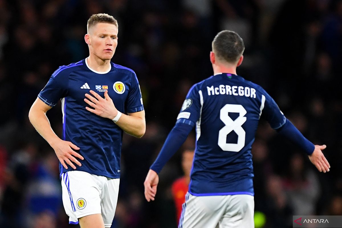 Scott McTominay bantu Skotlandia bekuk Spanyol