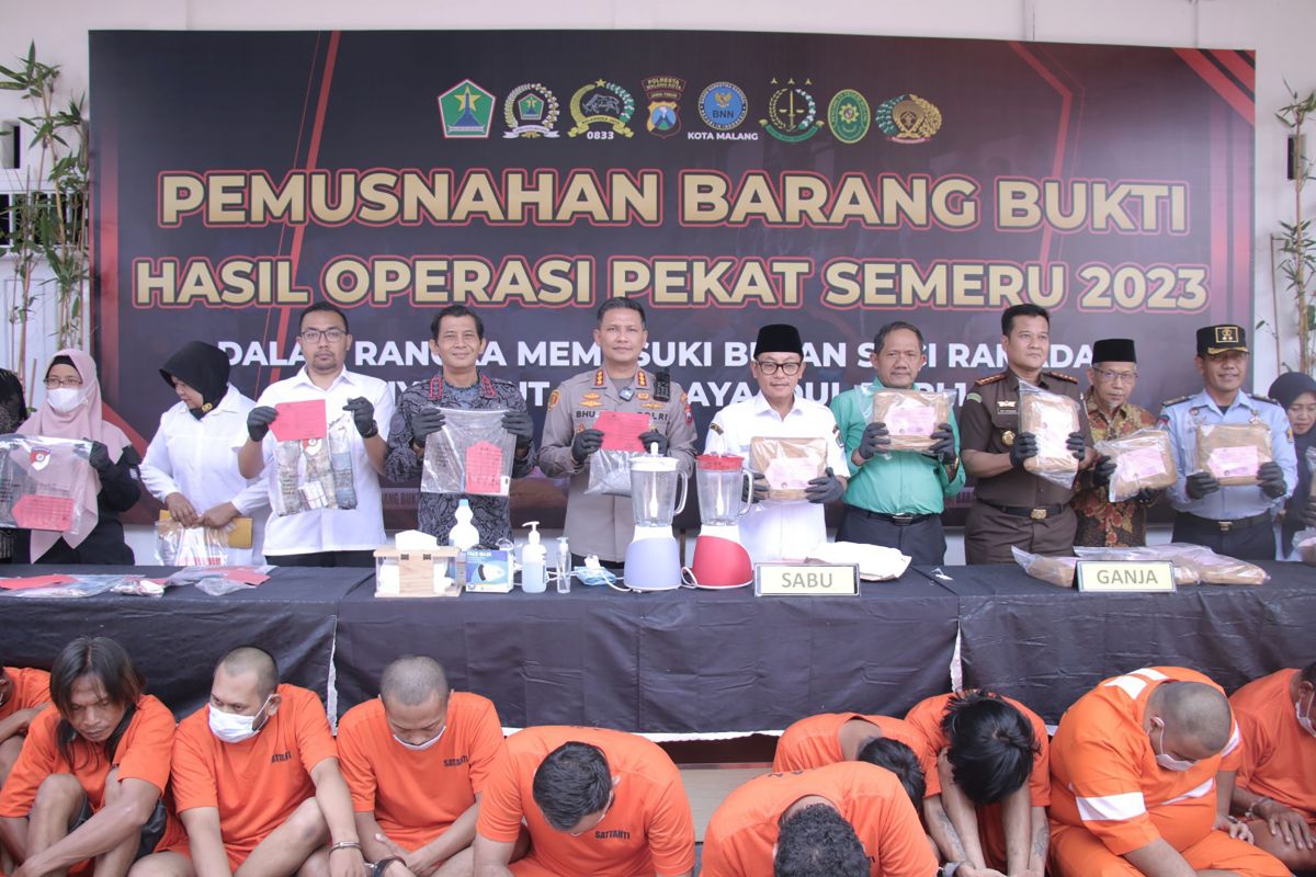 Polresta Malang Kota ungkap lebih dari 500 kasus dalam Operasi Pekat