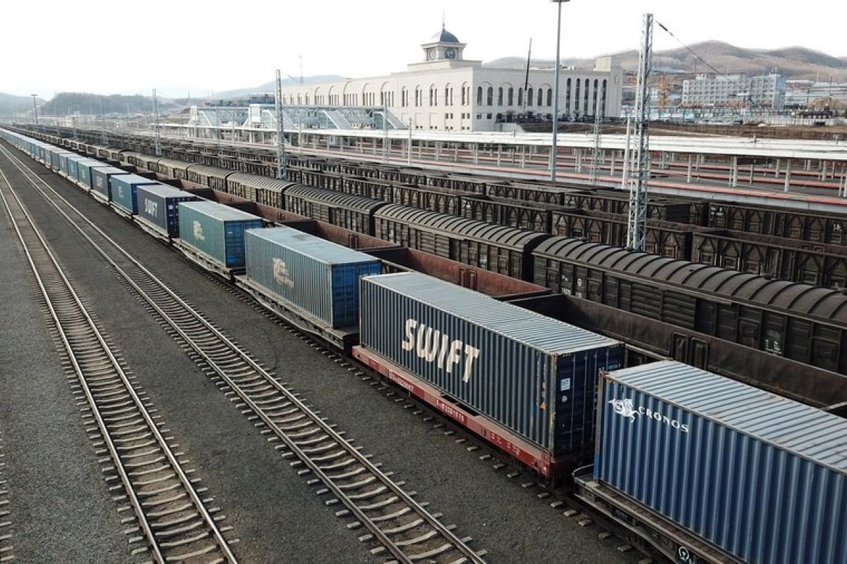 Pelabuhan Suifenhe catat 2.000 perjalanan kereta kargo China-Eropa