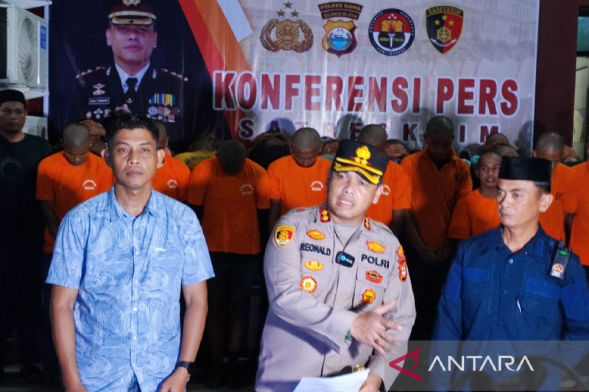 Polres Gowa tetapkan 29 orang tersangka pelaku penyerangan menewaskan warga Manjaling