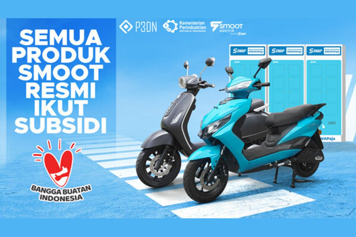 Semua Varian Tembus TKDN di 47%, SMOOT Motor Listrik Pintar Resmi Ikut Subsidi Motor Listrik