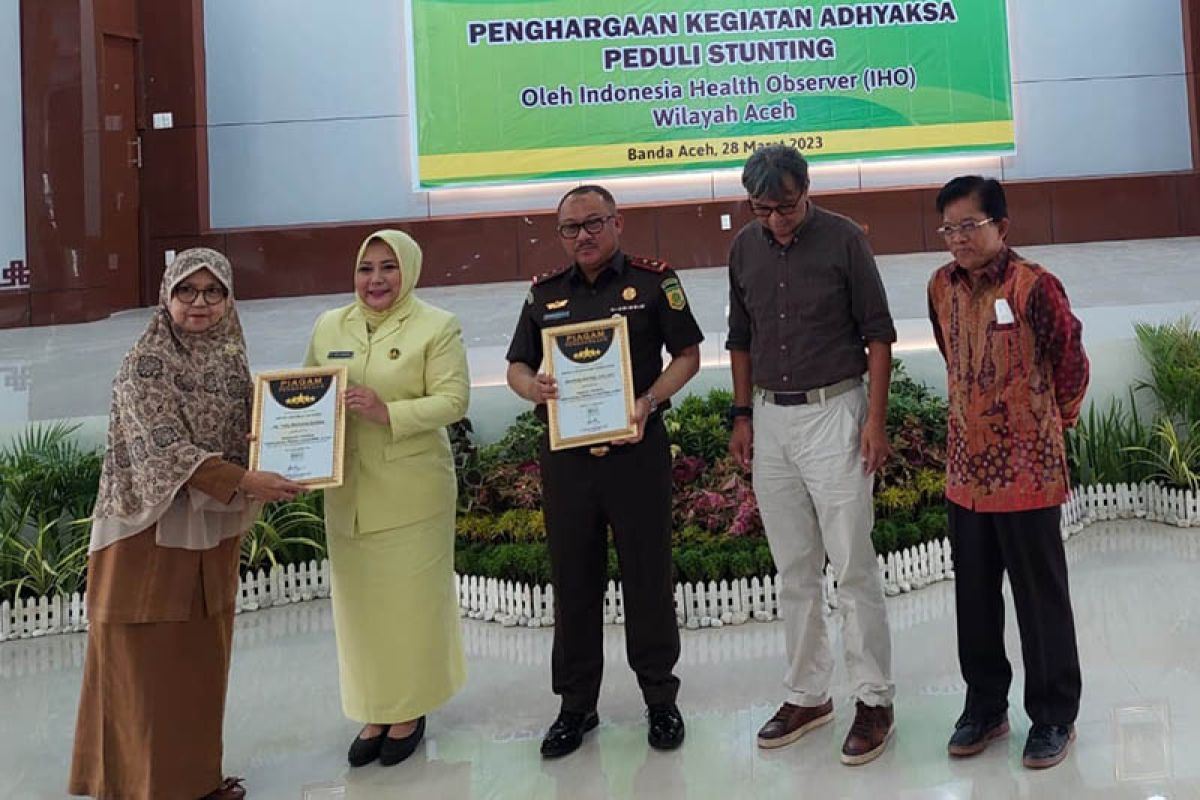 Kejati Aceh raih penghargaan dalam program penanganan stunting