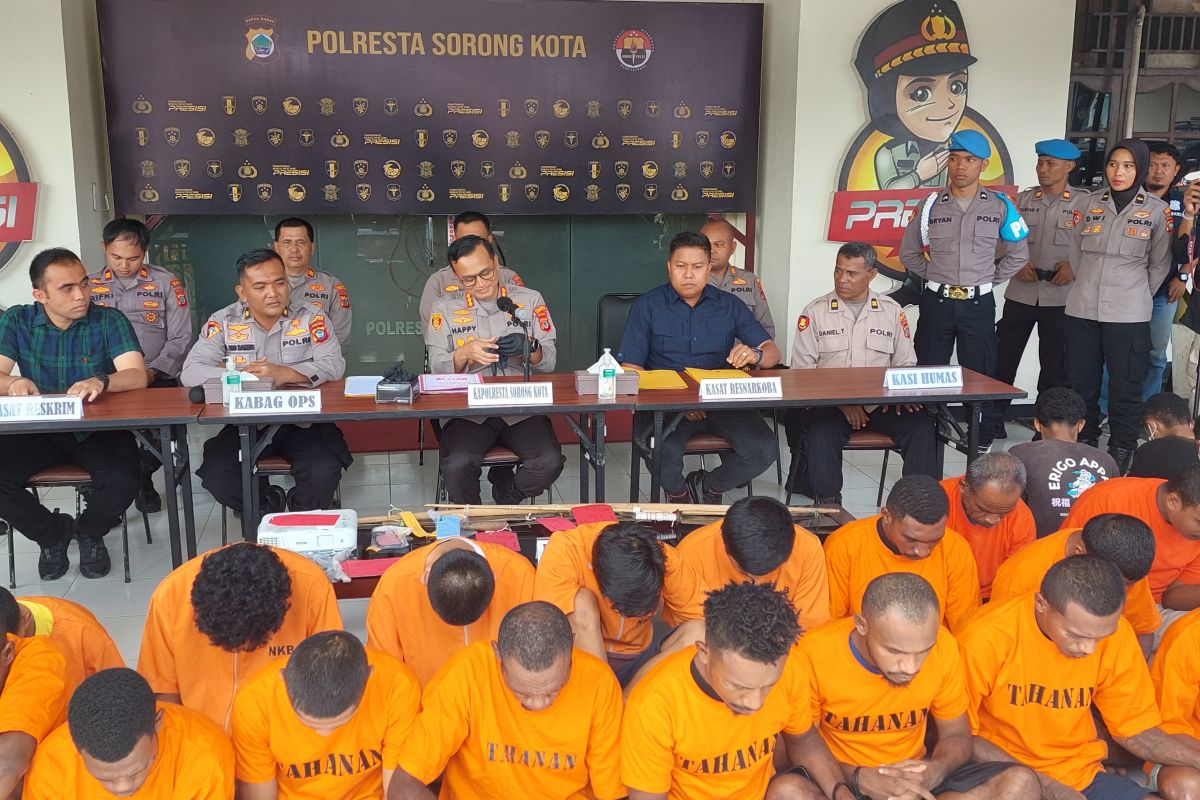 Polresta Sorong tangkap 47 tersangka selama Operasi Pekat 2023