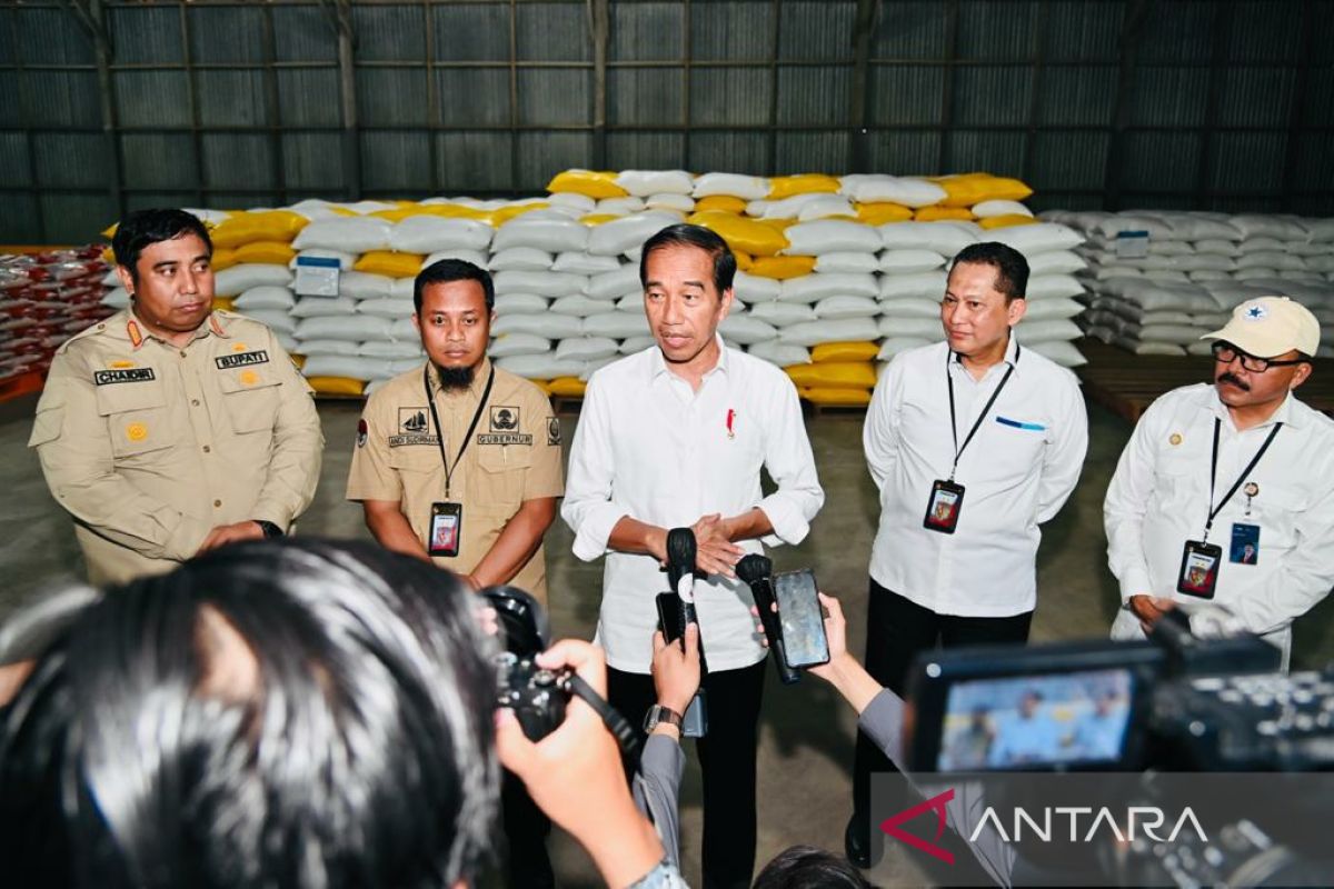 Central rice market in S Sulawesi could help control supply: Jokowi