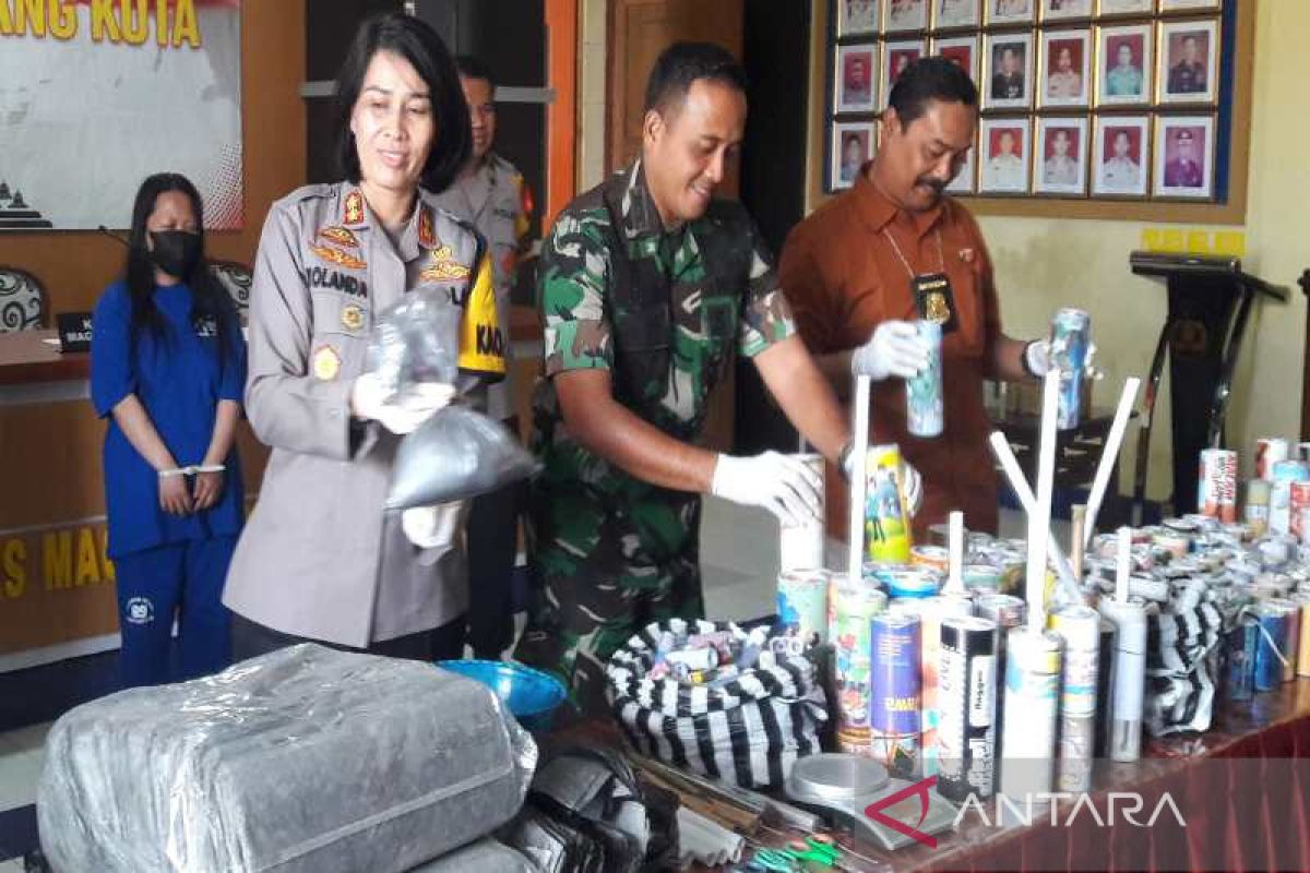 Polres Magelang Kota sita lagi serbuk mercon 100  kilogram