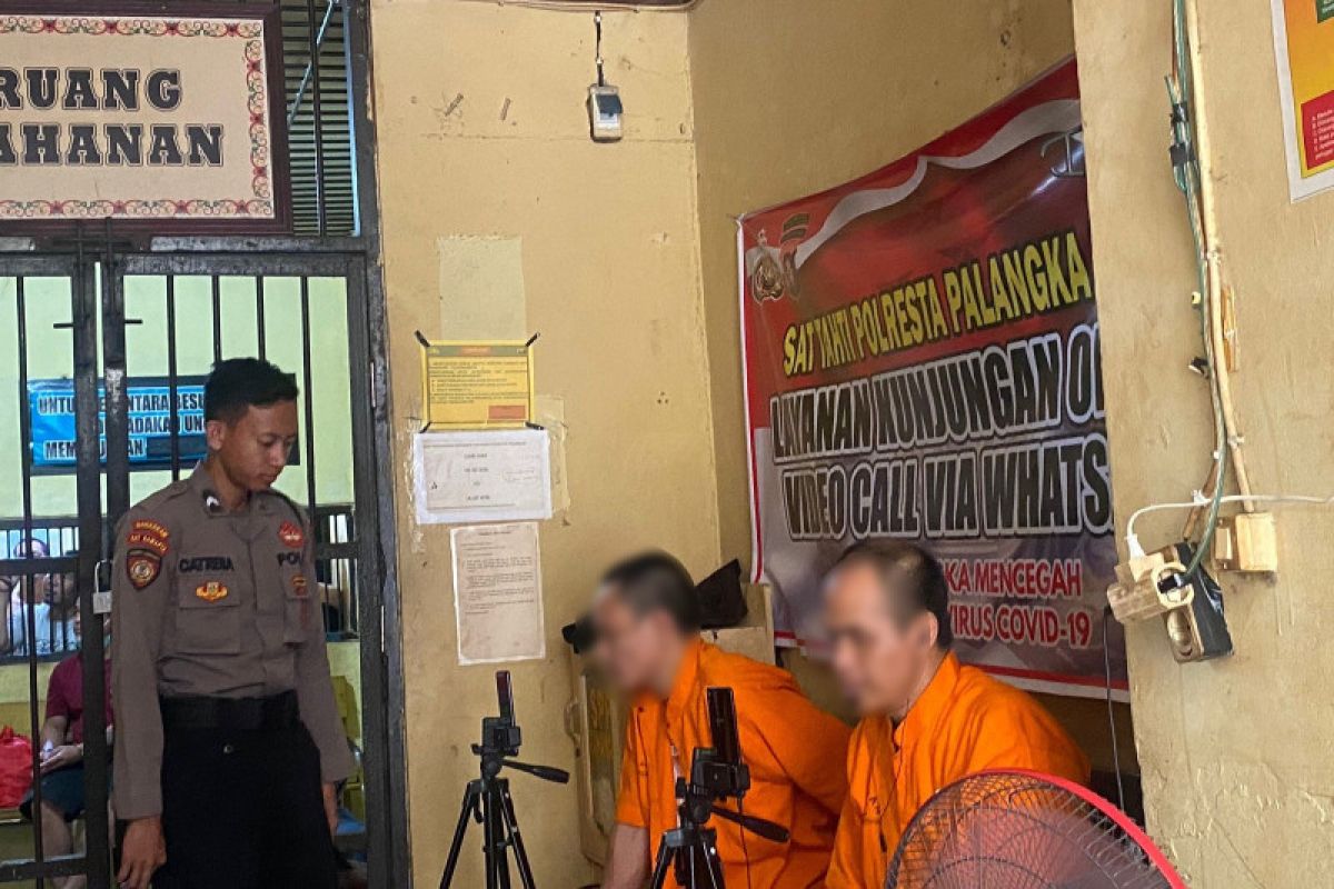 Polresta Palangka Raya berikan layanan besuk online untuk tahanan
