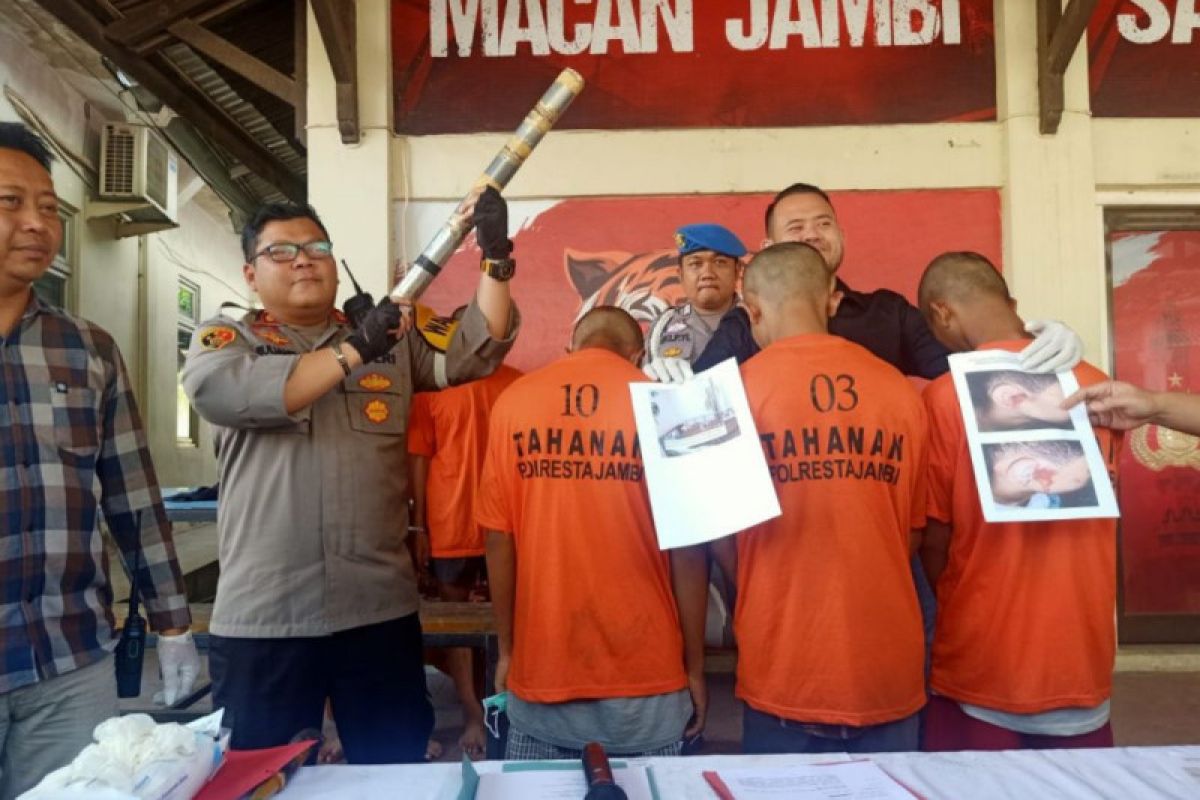 Polisi Jambi tangkap pelaku peledakan meriam kaleng