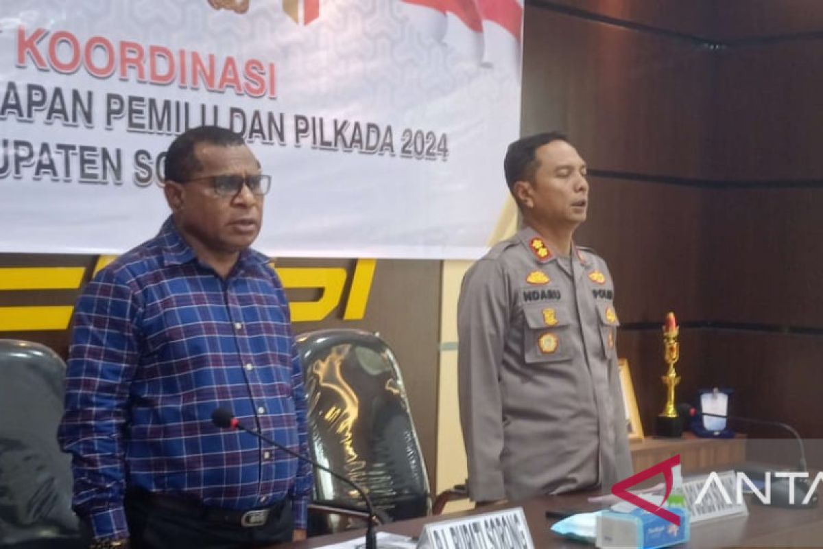 Polres Sorong gelar rakor lintas sektor bahas pengamanan Pemilu 2024