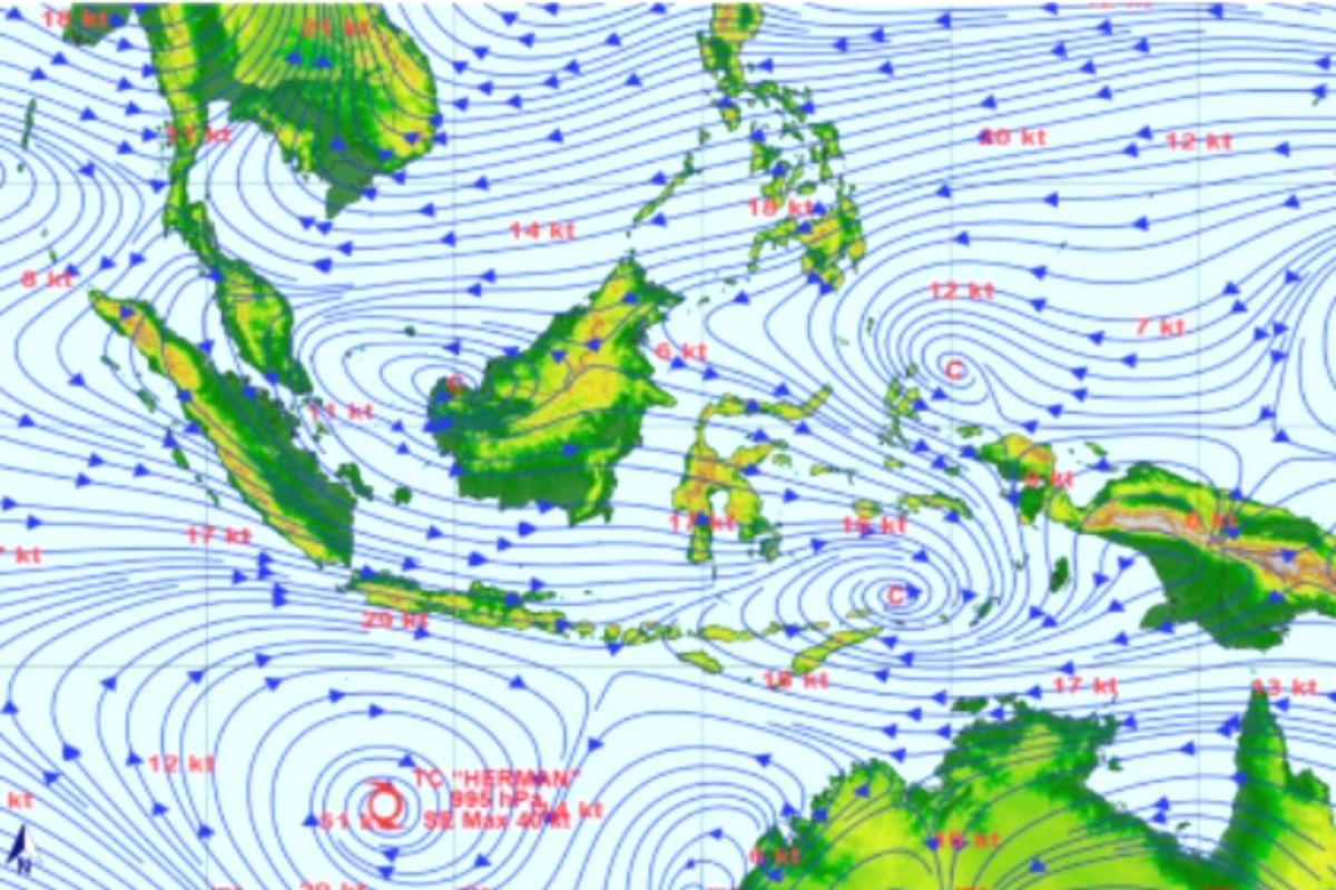 BMKG minta warga DIY waspadai cuaca ekstrem akibat Siklon Herman