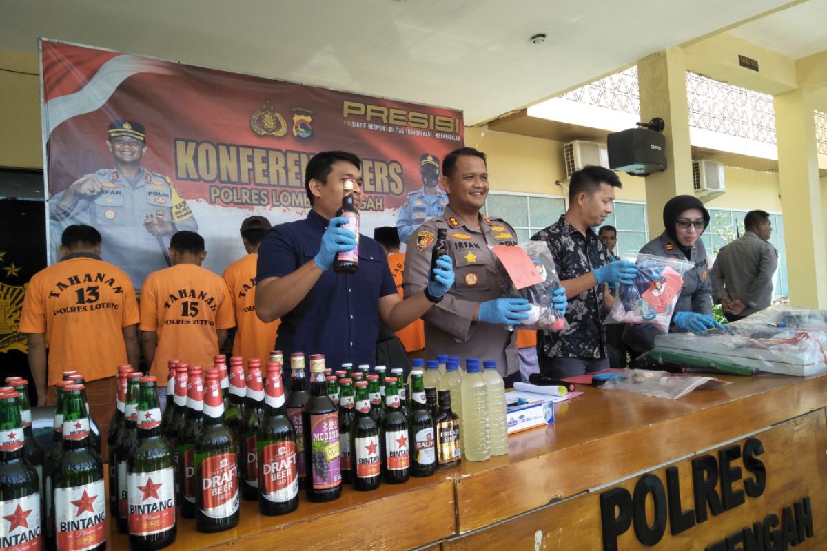 Polres Lombok Tengah tangkap 18 penjahat awal Ramadhan 2023