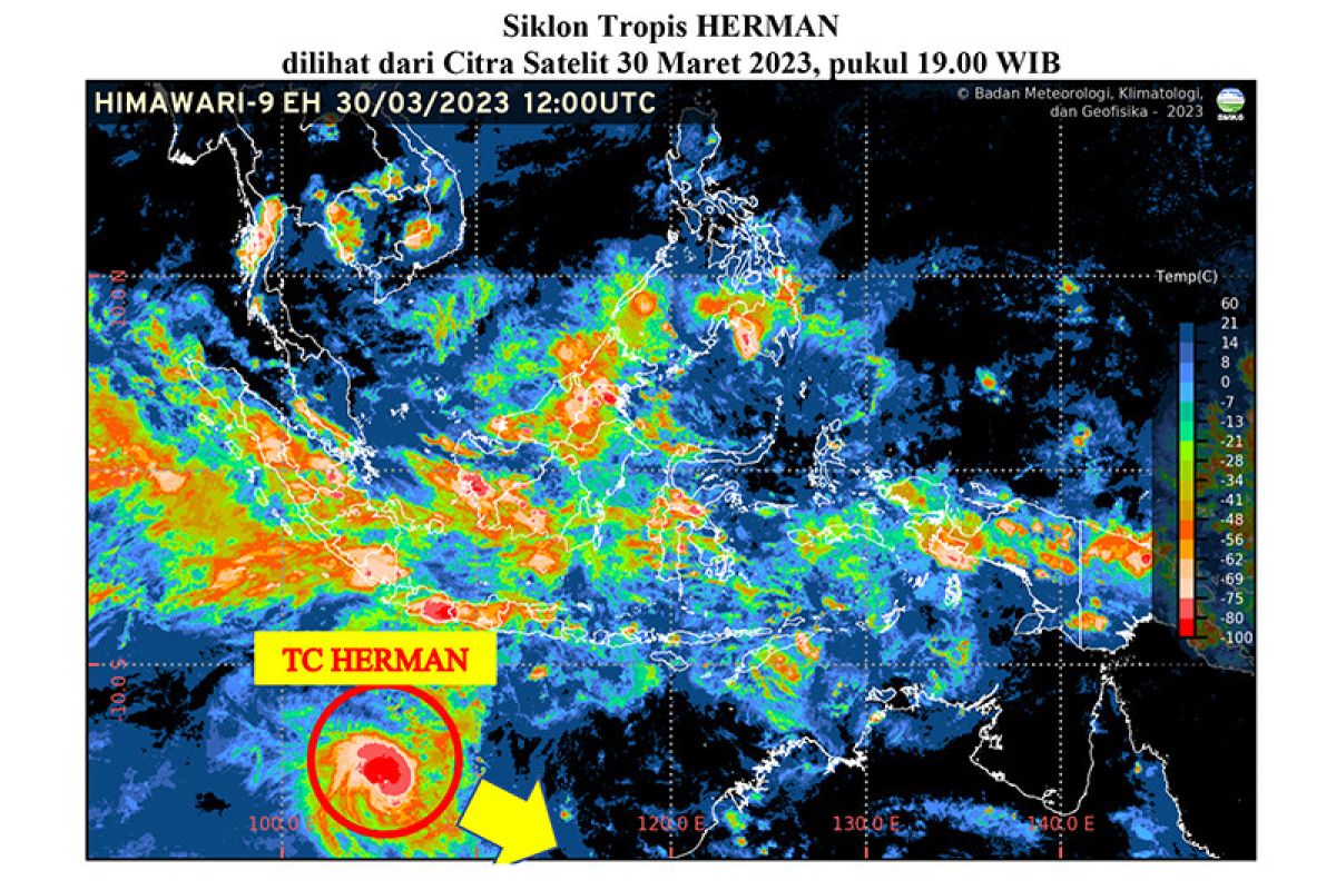 BMKG imbau warga Jateng selatan tetap waspadai dampak Siklon Herman