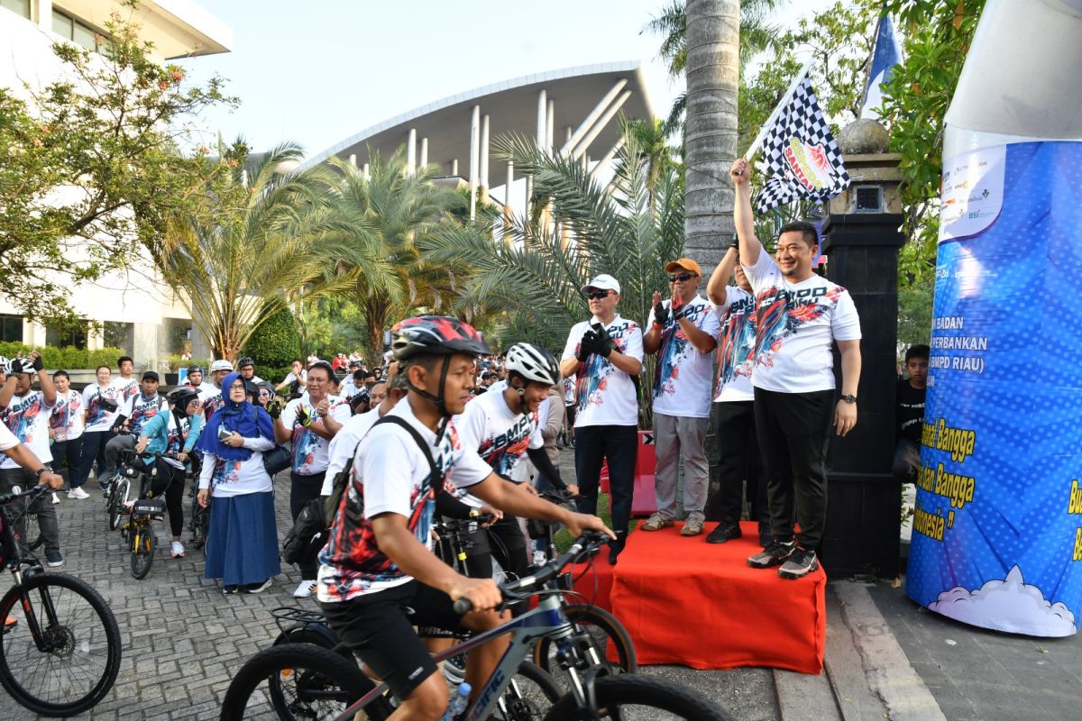 BRK Syariah kampanyekan Gernas BBI dan BBWI bersama BMPD Riau