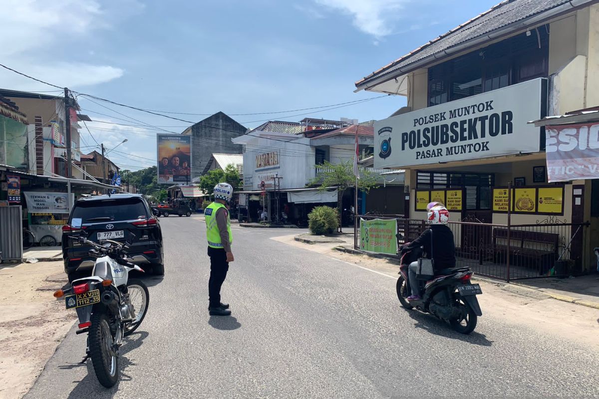 Polres Bangka Barat pantau lokasi rawan cegah kecelakaan