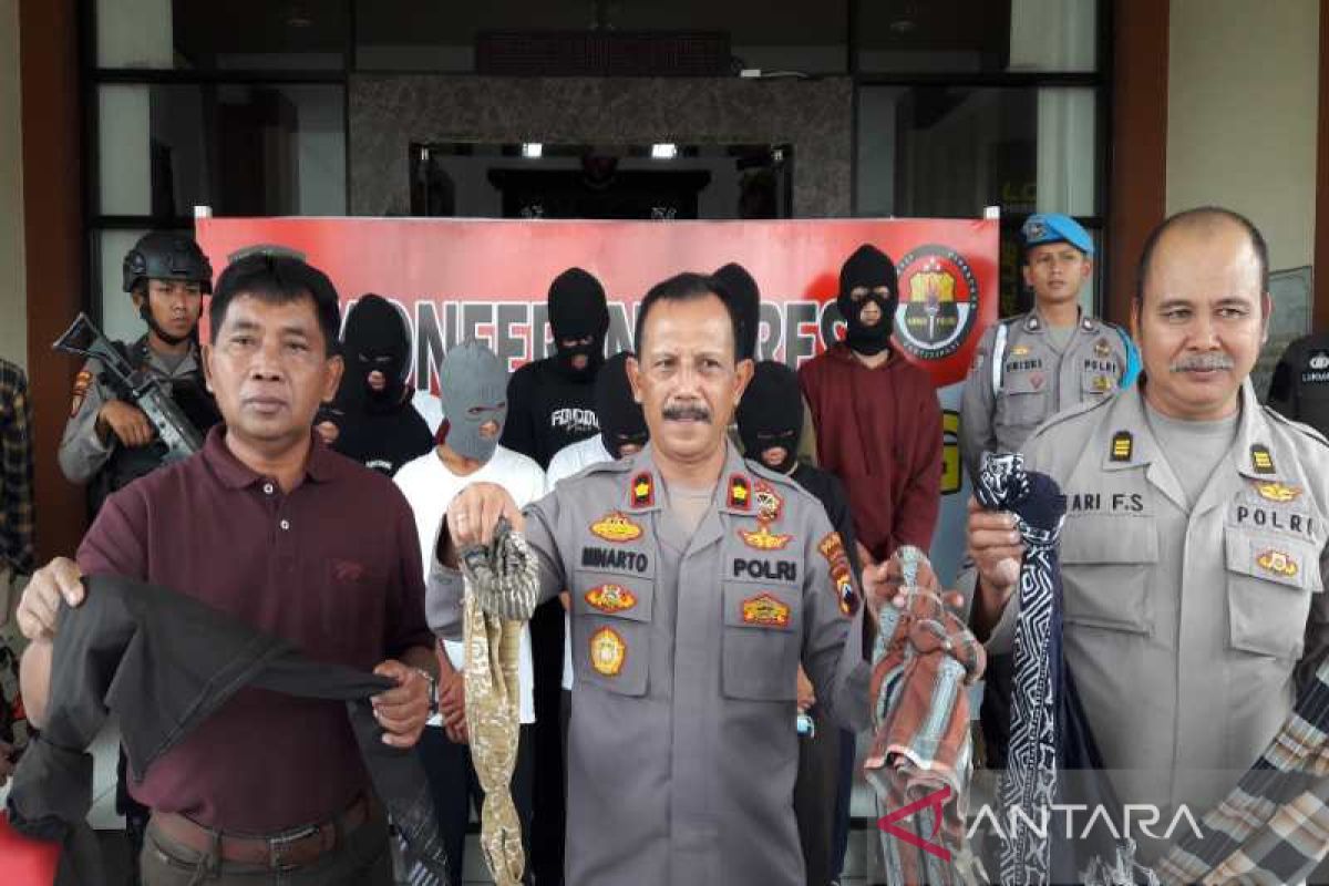 Polres Temanggung amankan sejumlah sepeda motor pelaku perang sarung