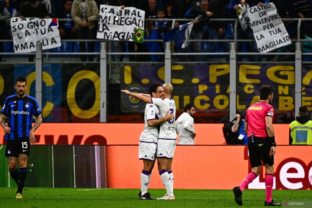 Fiorentina berhasil mencuri tiga poin di kandang Inter Milan