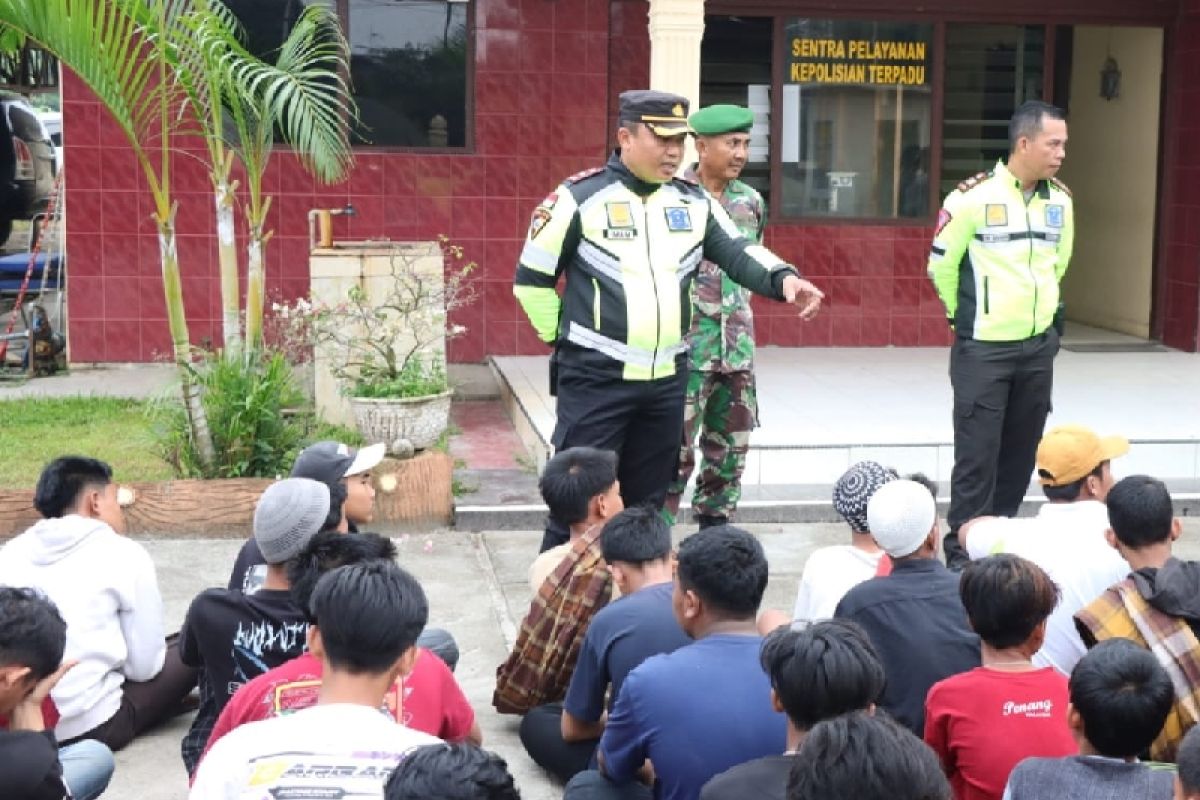 Polisi amankan puluhan remaja bawa motor tanpa surat di Batubara