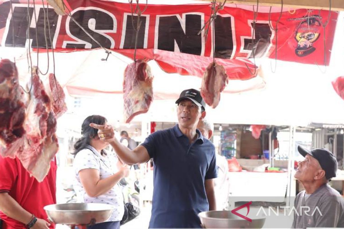 Gubernur Babel sidak tiga pasar di Pangkalpinang