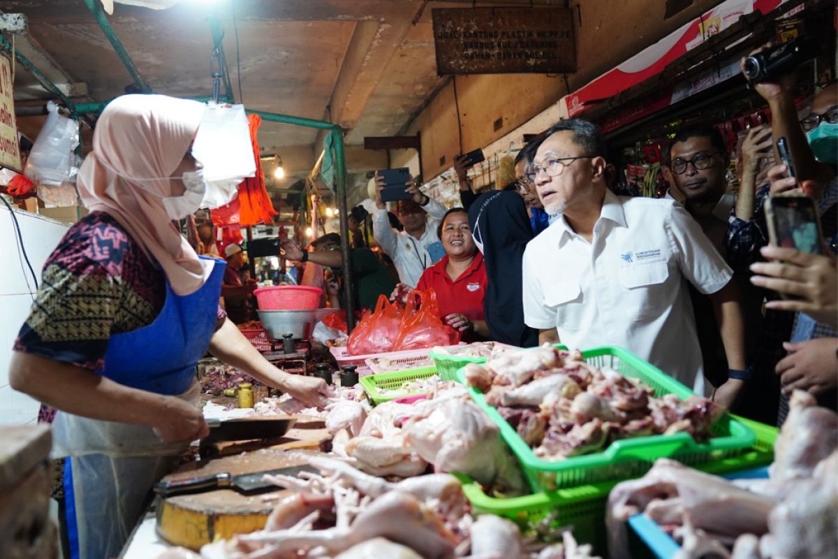 Mendag: Harga barang kebutuhan pokok stabil jelang Lebaran