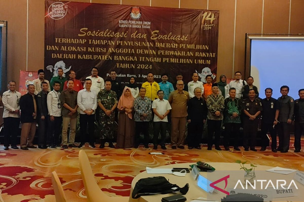 KPU Bangka Tengah sosialisasikan penetapan dapil dan alokasi kursi