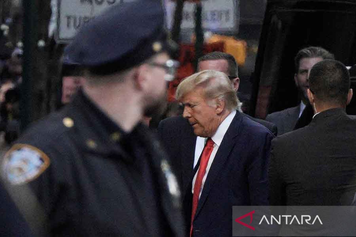 Donald Trump tiba di New York untuk hadiri sidang dakwaan atas dirinya