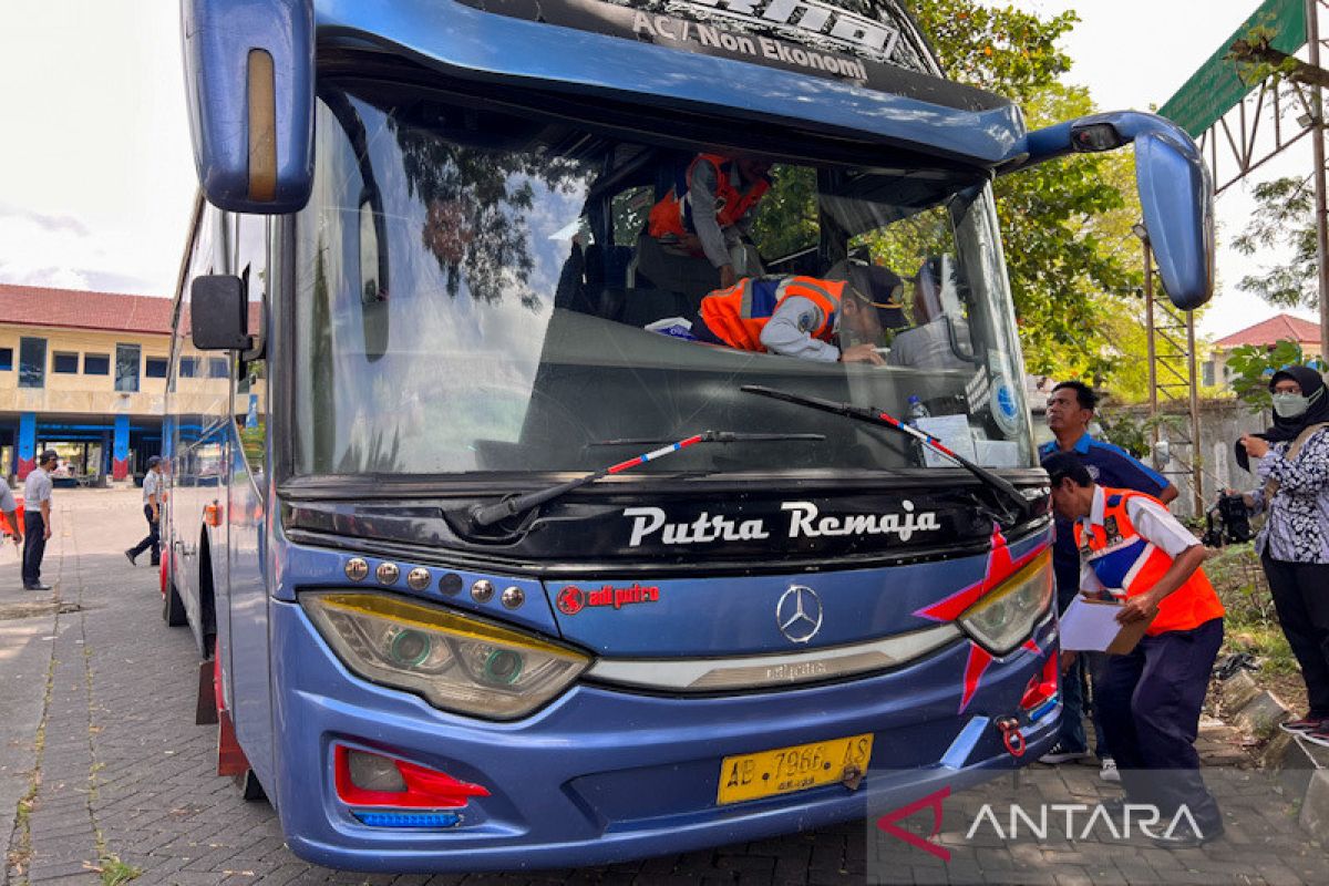 Terminal Giwangan Yogyakarta gelar rampcheck pastikan kelaikan bus saat Lebaran