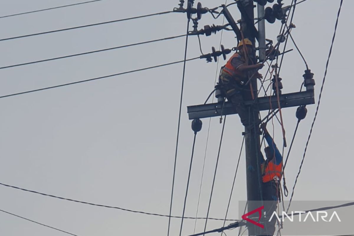 Jaringan listrik di Pamekasan putus akibat cuaca buruk