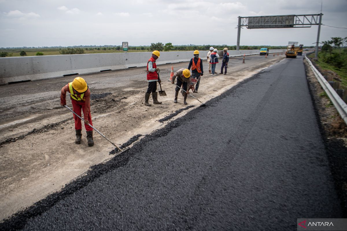 Mudik Lebaran, pintu tol Keramasan Palembang tambah gardu