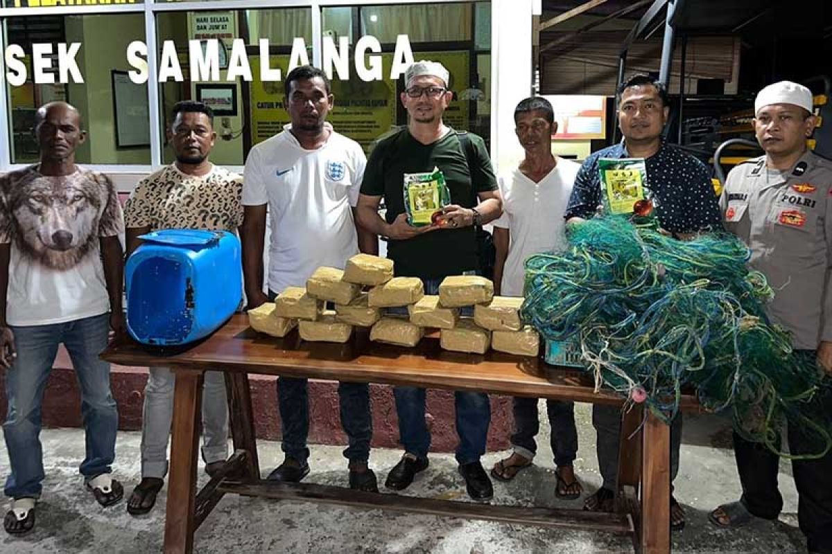 Nelayan Bireuen temukan 15 Kg narkoba sabu di Selat Malaka, begini kronologinya