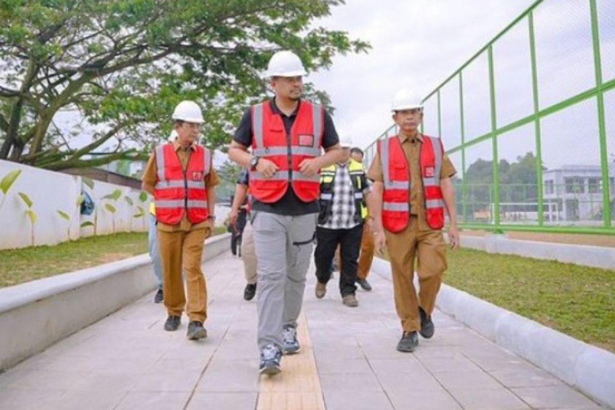 Revitalisasi Lapangan Gajah Mada Medan  tahap penyempurnaan akhir