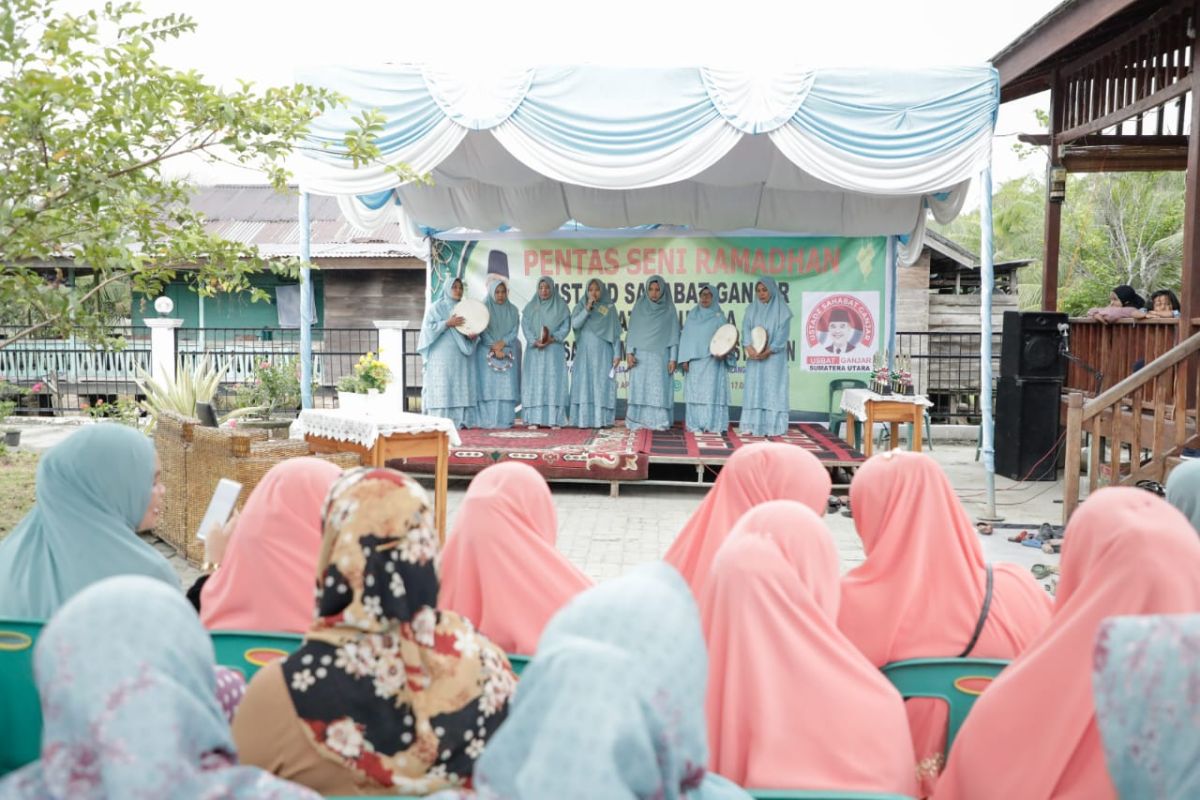 Usbat Ganjar Sumut gelar lomba selawatan di Desa Padang Tualang