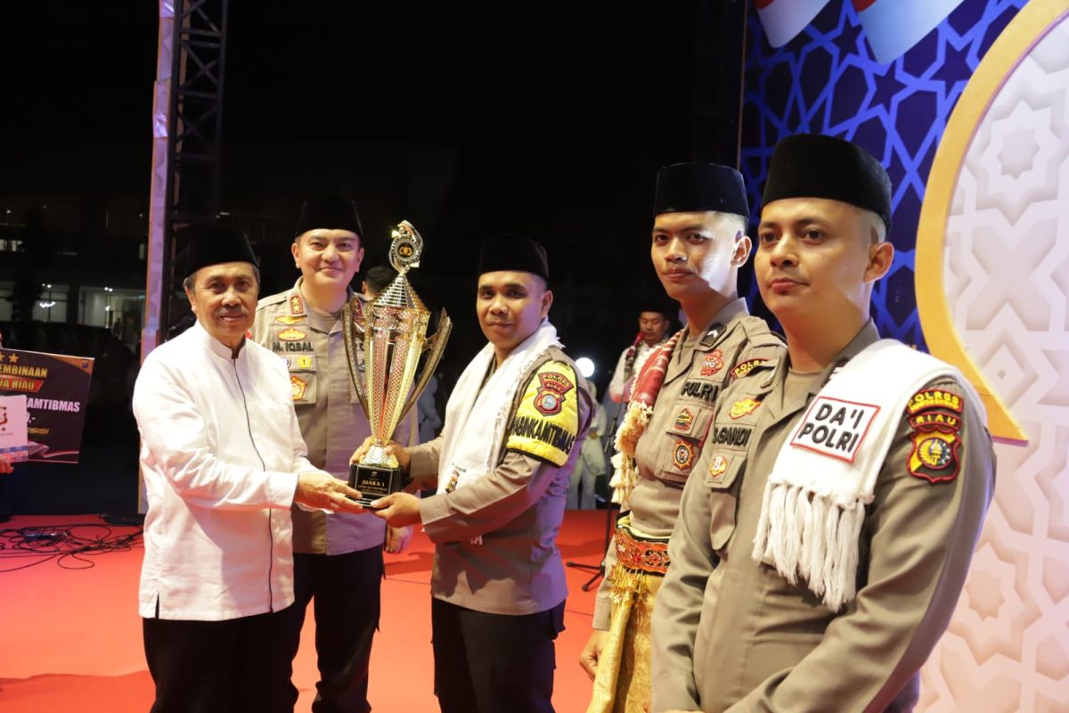 Polda Riau adakan lomba Dai Kamtibmas, Polres Rohil jadi juara