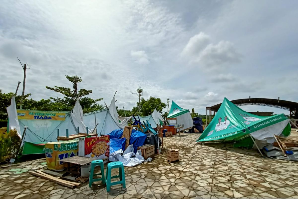 Kawasan wisata pematang umo mengalami kerusakan