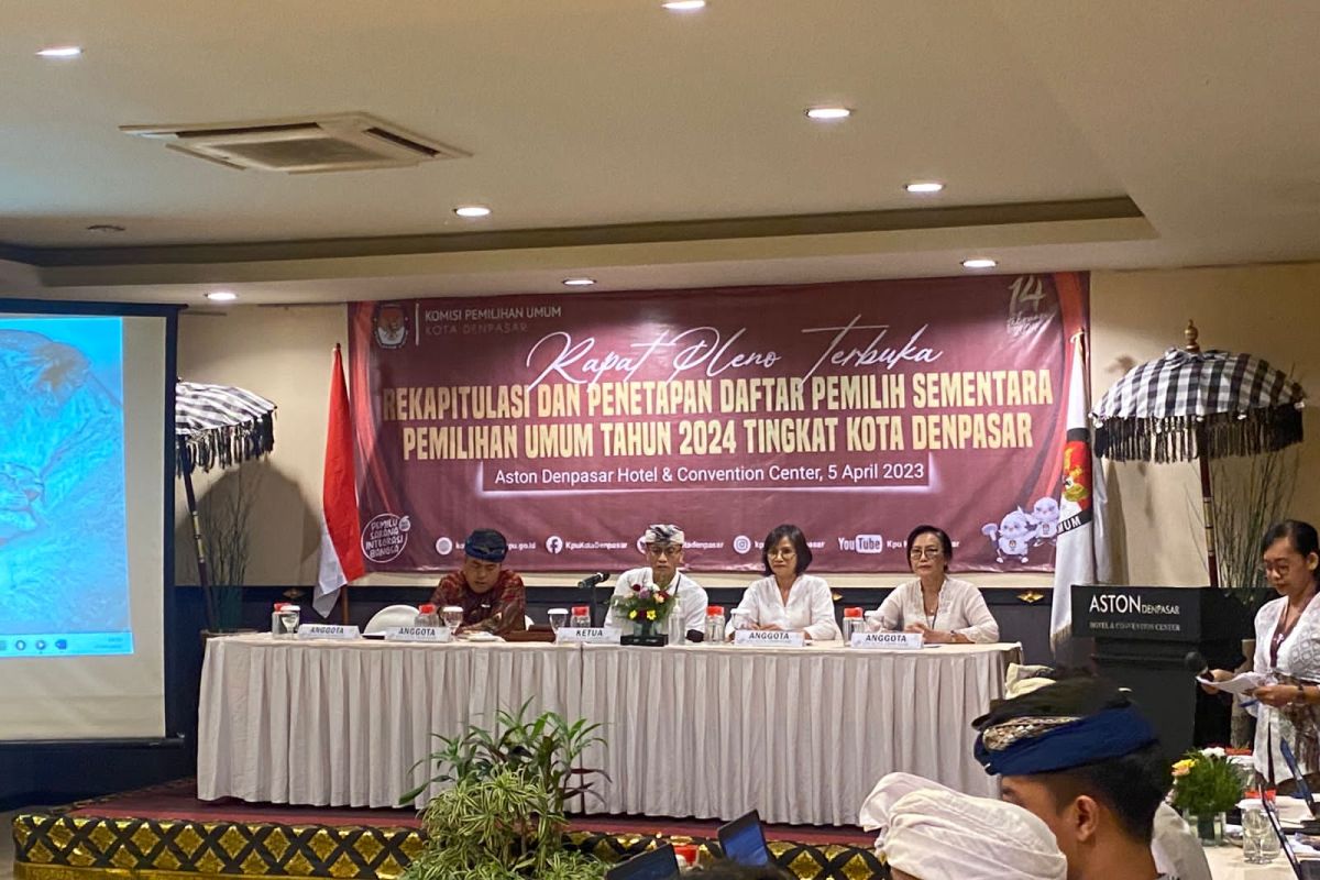 KPU Denpasar tetapkan daftar pemilih sementara Pemilu 2024