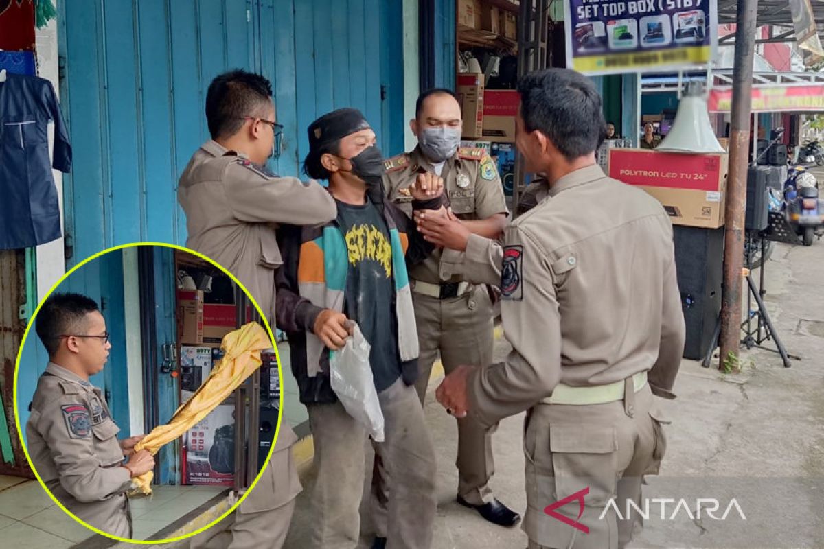 Resahkan warga, Satpol PP Kapuas amakan ODGJ bawa parang