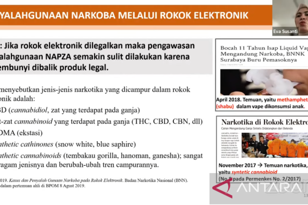 Kemenkes: Konsumsi rokok elektronik rentan terjerumus narkoba