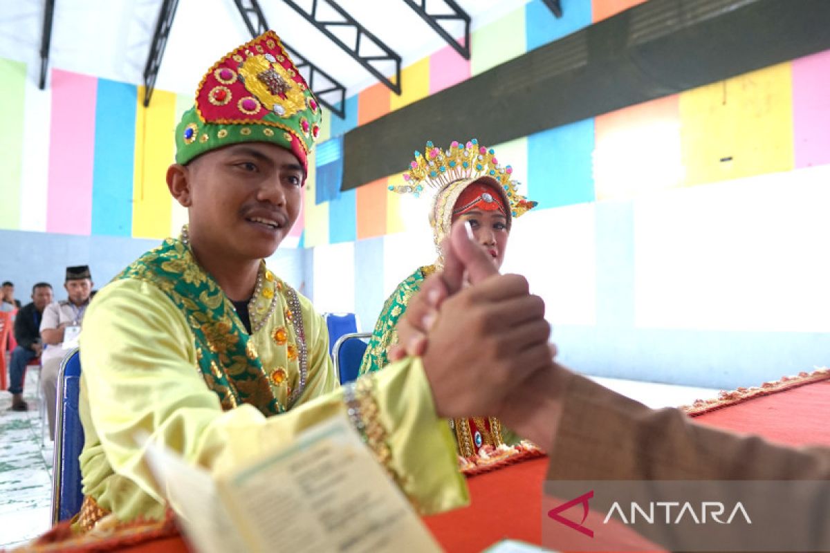 Seorang tahanan menikah di dalam Lapas Gorontalo