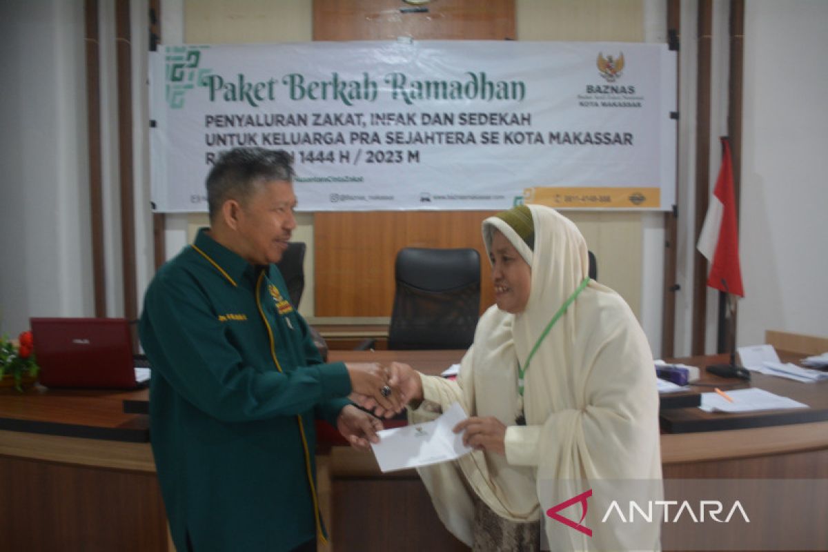 Baznas Makassar menyalurkan Rp612 juta ke 1.530 mustahik